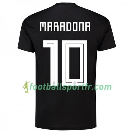 Tenue Argentine Maradona 10 Exterieur Coupe du monde 2018 Maillot de Foot
